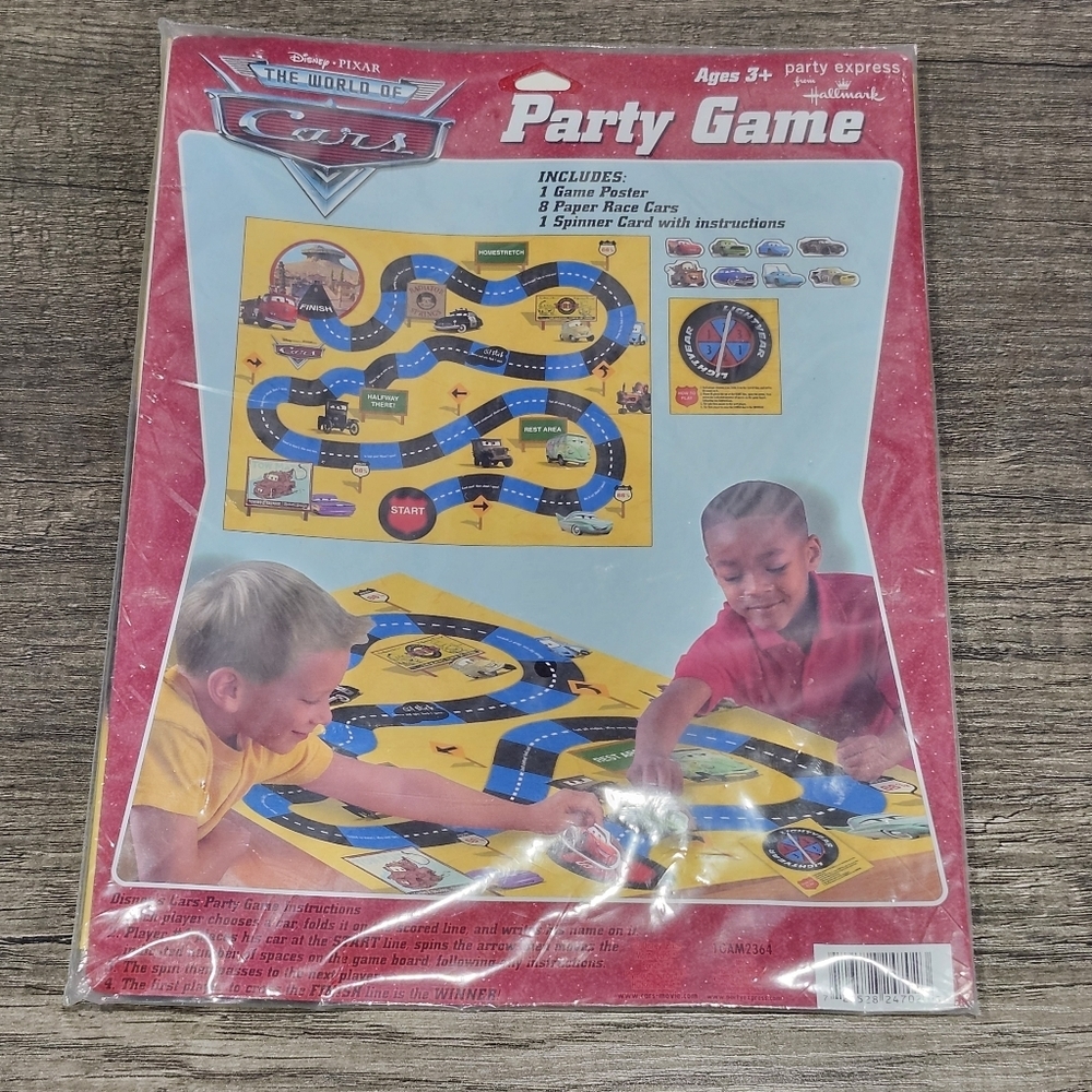 Disney Cars Party Supplies-Party Game-Poster,Spinner ~Birthday